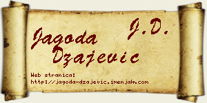 Jagoda Džajević vizit kartica